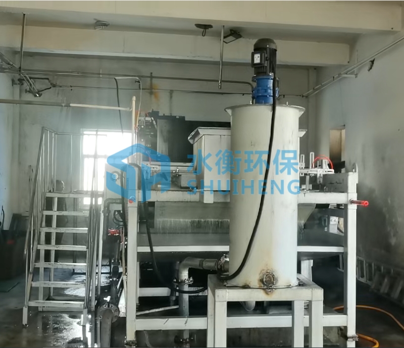 山西客户定制的真空皮带脱水机试运行成功